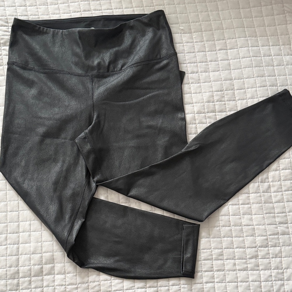 Leather look hi Rise ankle length